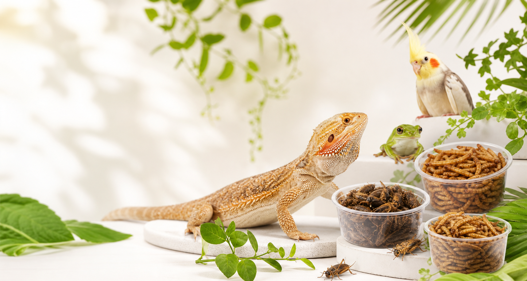 Pets exoticos com alimentos naturais da Petsko Food
